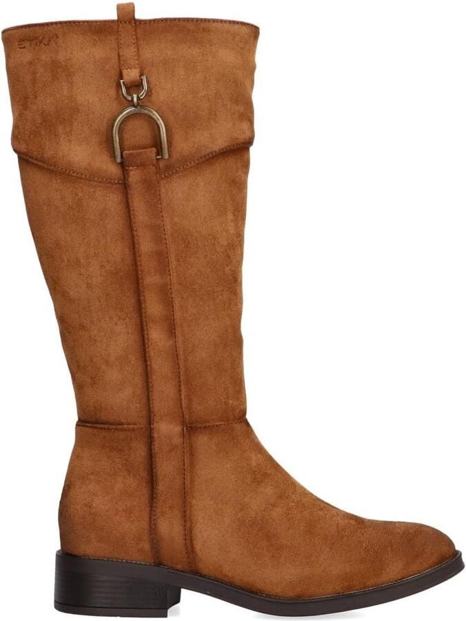 Leren Enkelhoge Laarzen Dames Laarzen Camel Met Ritssluiting