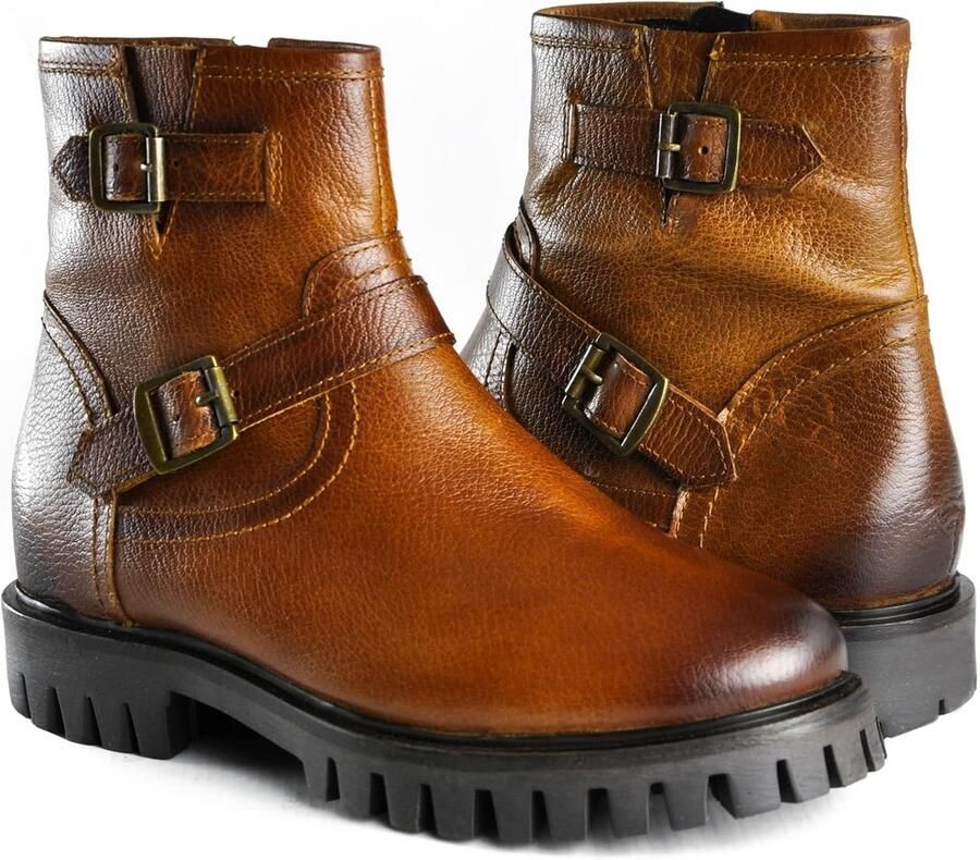 Leren Enkellaarsjes Dames Elegante en Casual Winter Kuitlaarzen