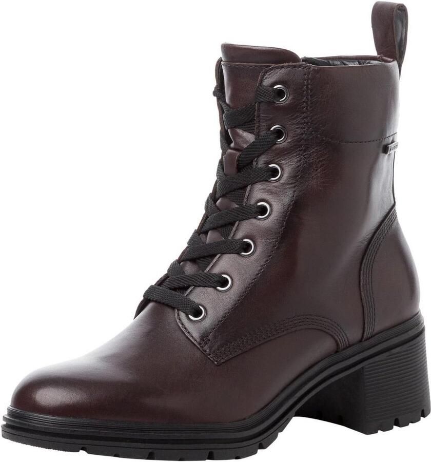 Dames Enkellaarsjes Leer Met Gore-Tex Waterdicht en Warm Comfort