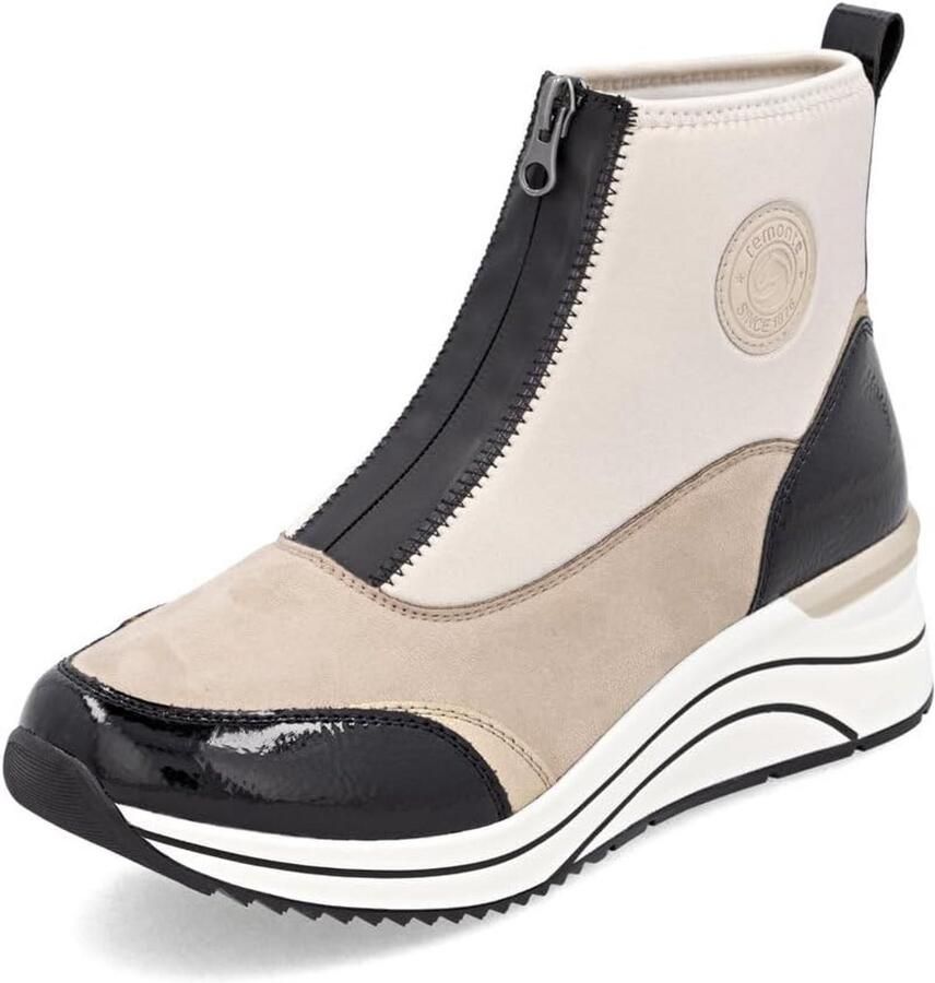 Leren enkellaarzen dames blauw comfortabele dameslaarzen