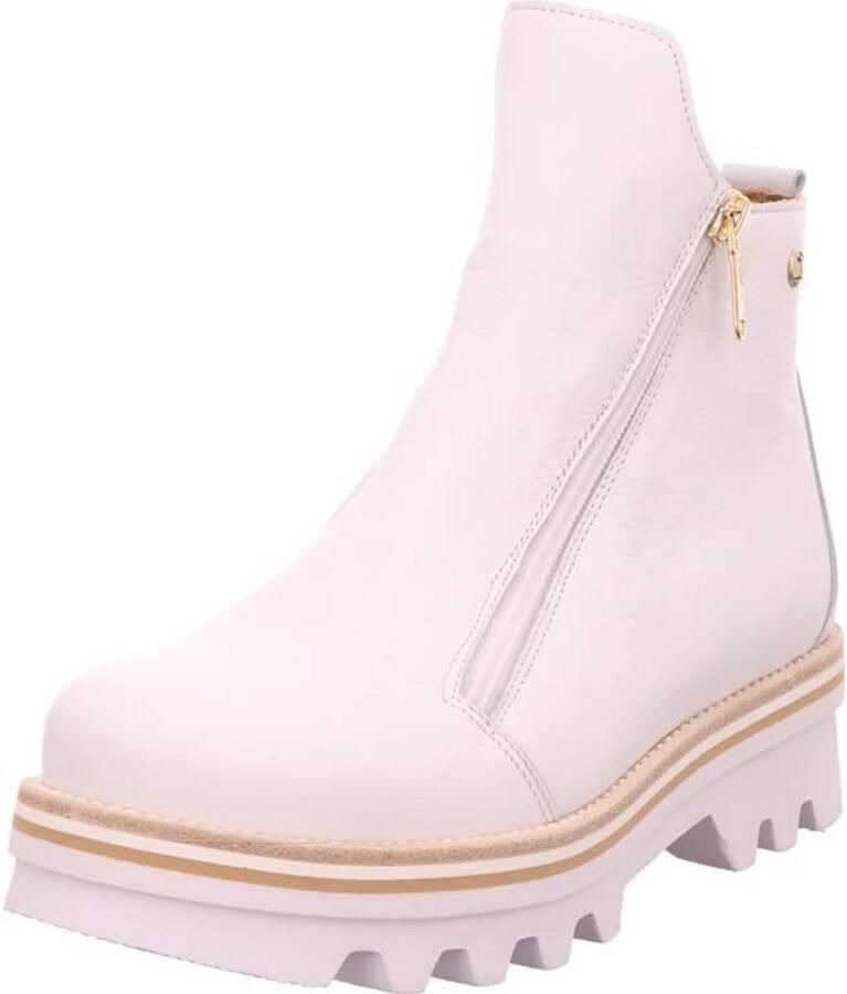 Leren Enkellaarzen Dames Met Rits Comfortabele Platte Laars