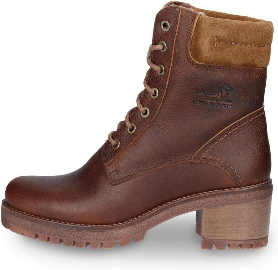 Waterdichte Dames Combat Boot met Hak en Warme Voering Hoogwaardig Leer