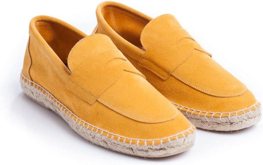 Leren Heren Espadrilles Zomer Moccasins Shopper Comfortabel en Handgemaakt