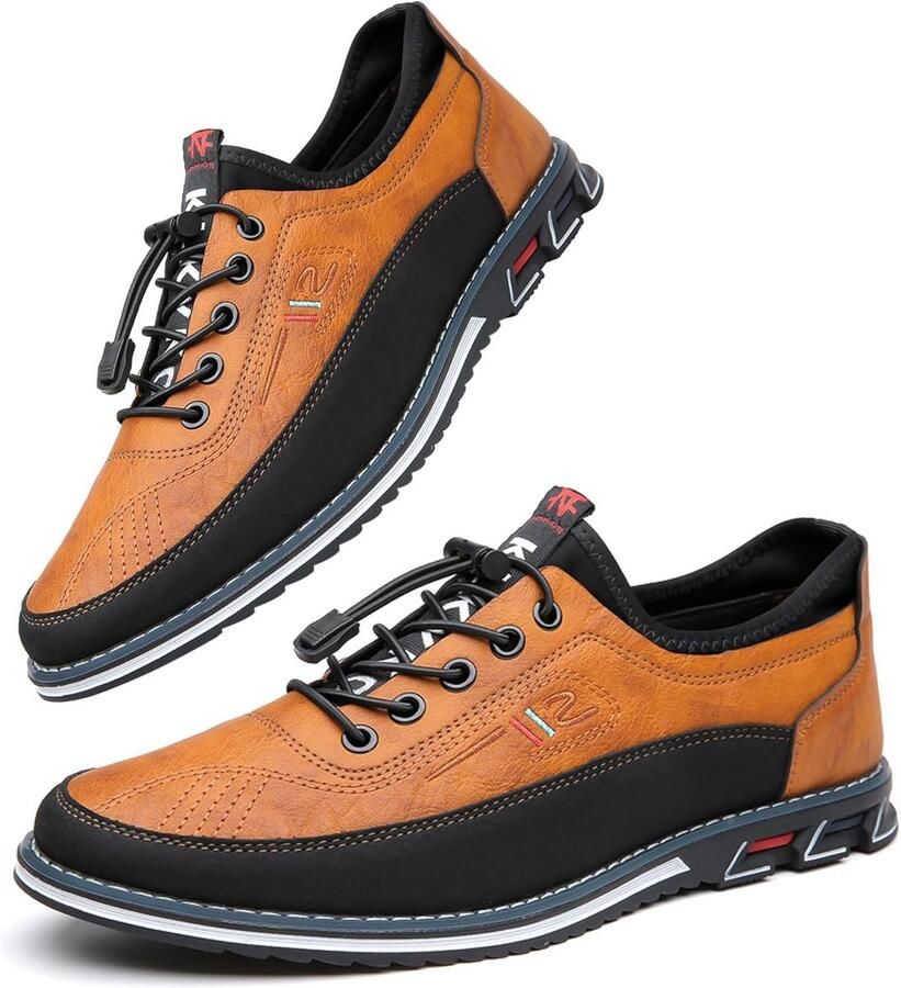 Leren Heren Laarzen Casual Slip-on Comfortabele Instappers voor Buiten en Rijden