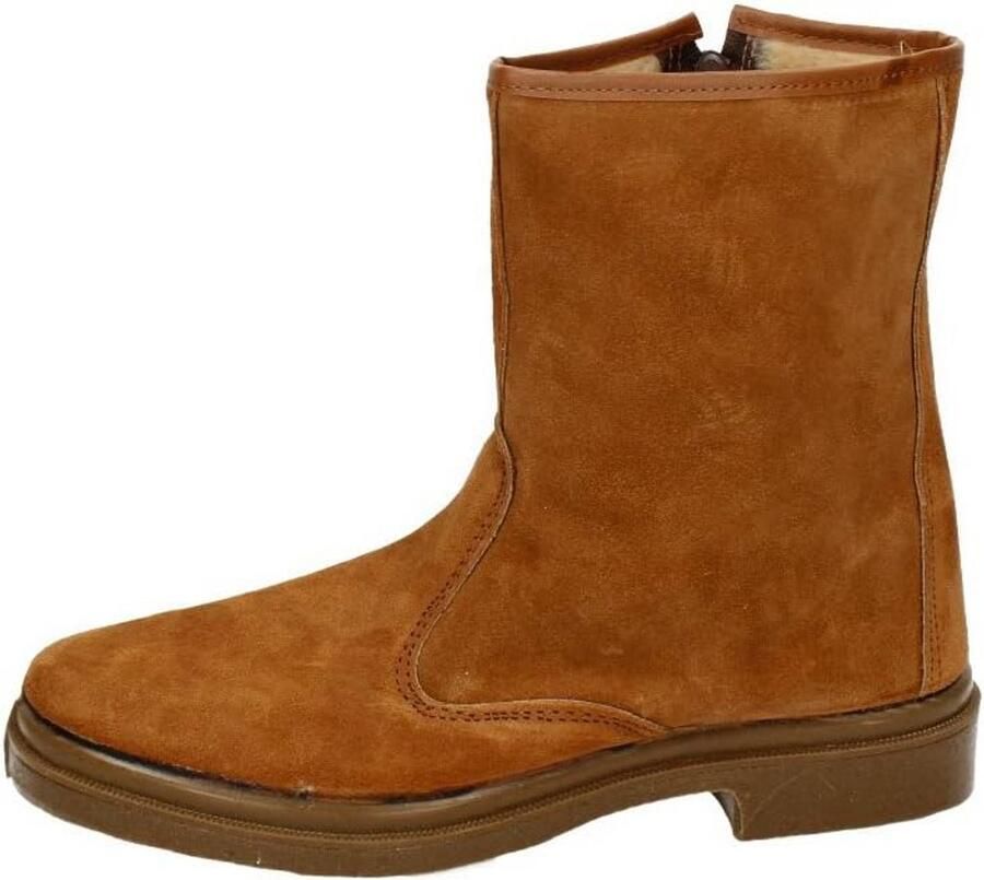 Leren Heren Laarzen Met Warme Lamswol Voering Werk- en Winterlaarzen