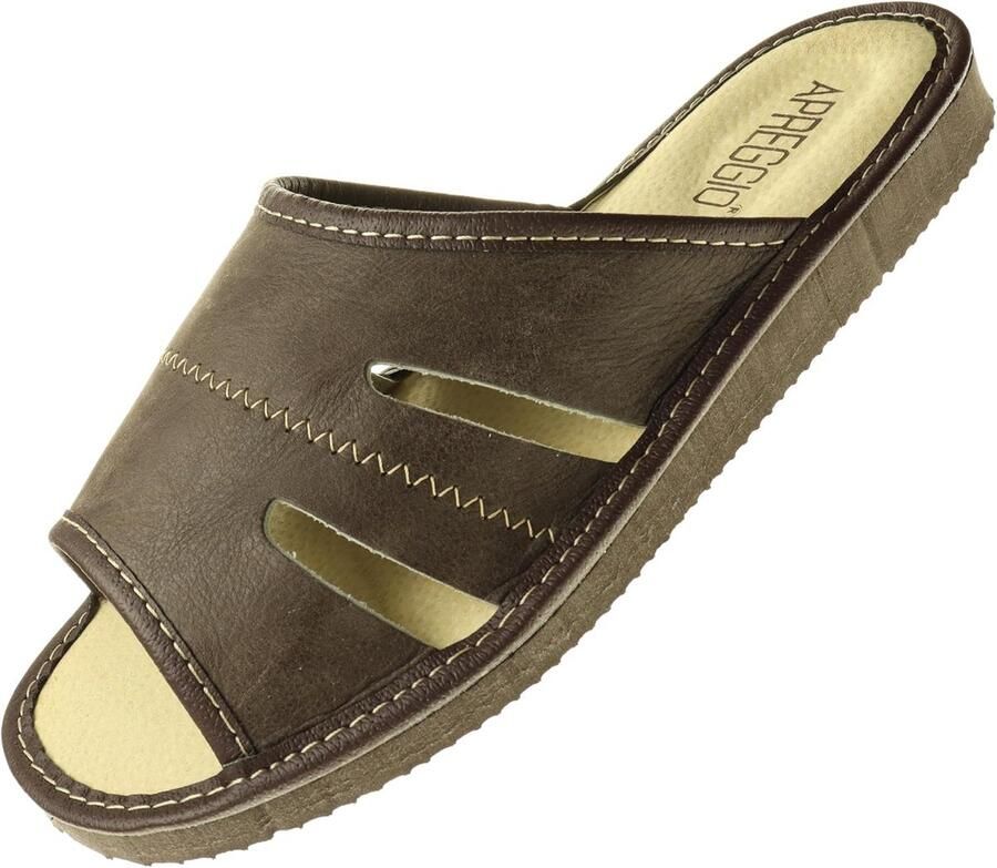 Leren Heren Pantoffels Comfortabele Zomer en Winter Slippers