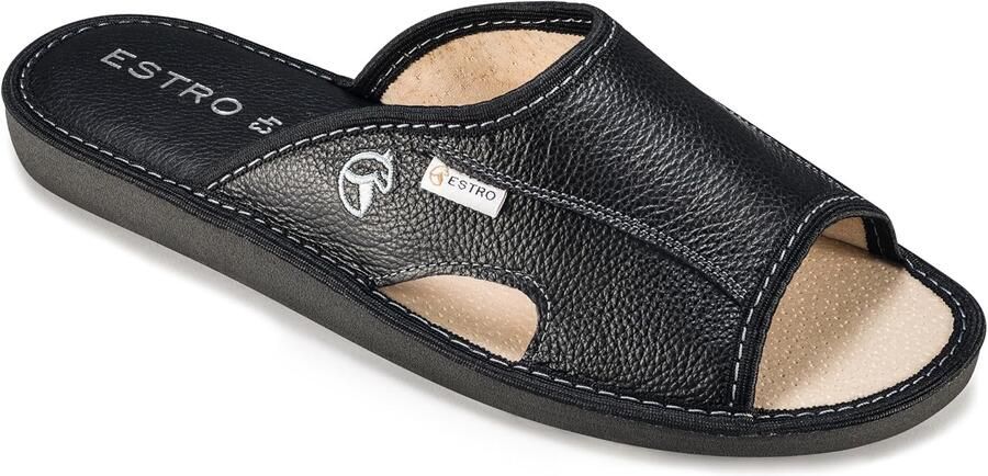 Leren Heren Slippers Comfortabele Instappers