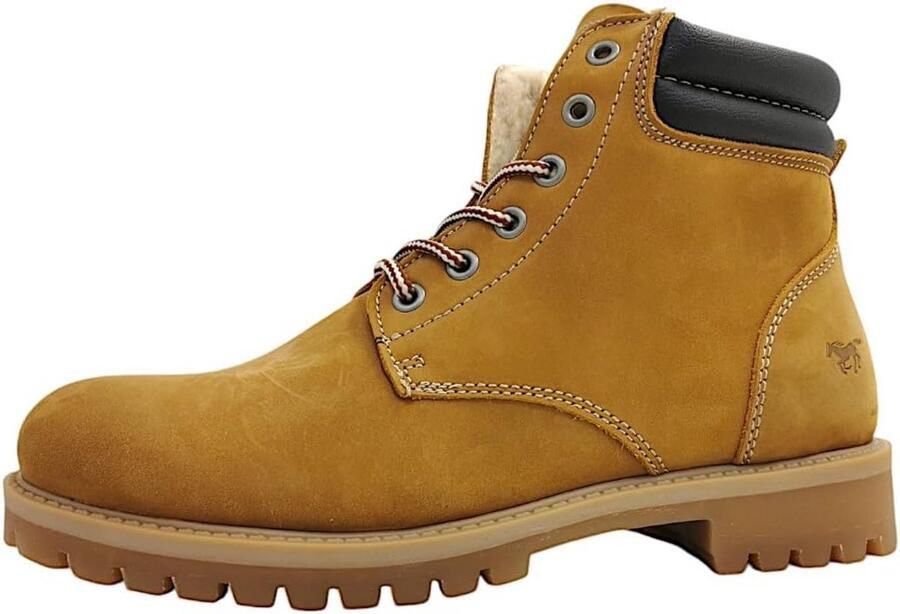 Leren Heren Veterboots in Klassieke Worker Stijl