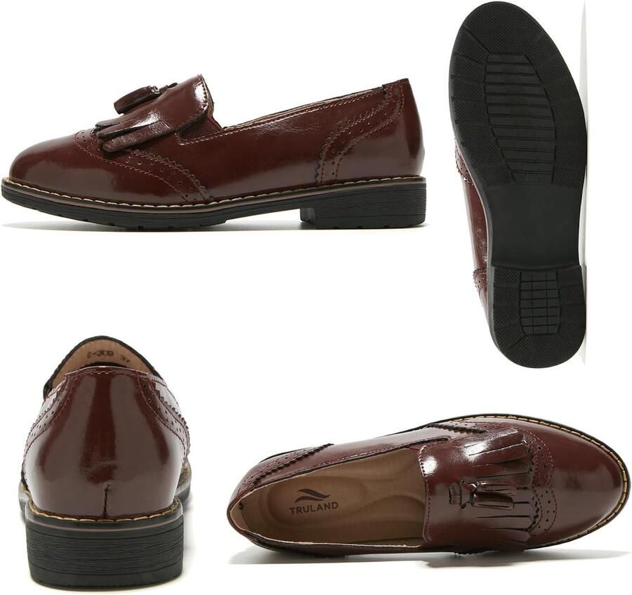 Leren instappers voor dames instappers Oxfords instappers comfortabele casual nette schoenen voor kantoorwerk