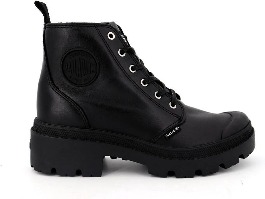 Leren Laarzen Hoog Comfortabele Enkelhoge Stadslaars met Rubberen Neus