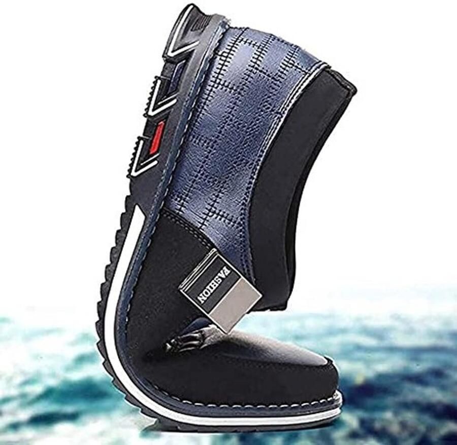 Leren loafer voor heren Casual en zakelijke schoenen Zwart