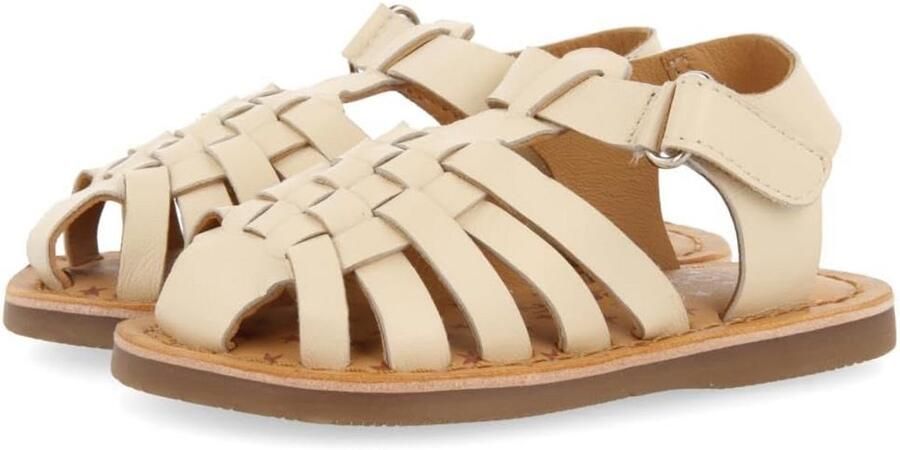 Leren meisjes sandaal met klittenbandsluiting voor baby's