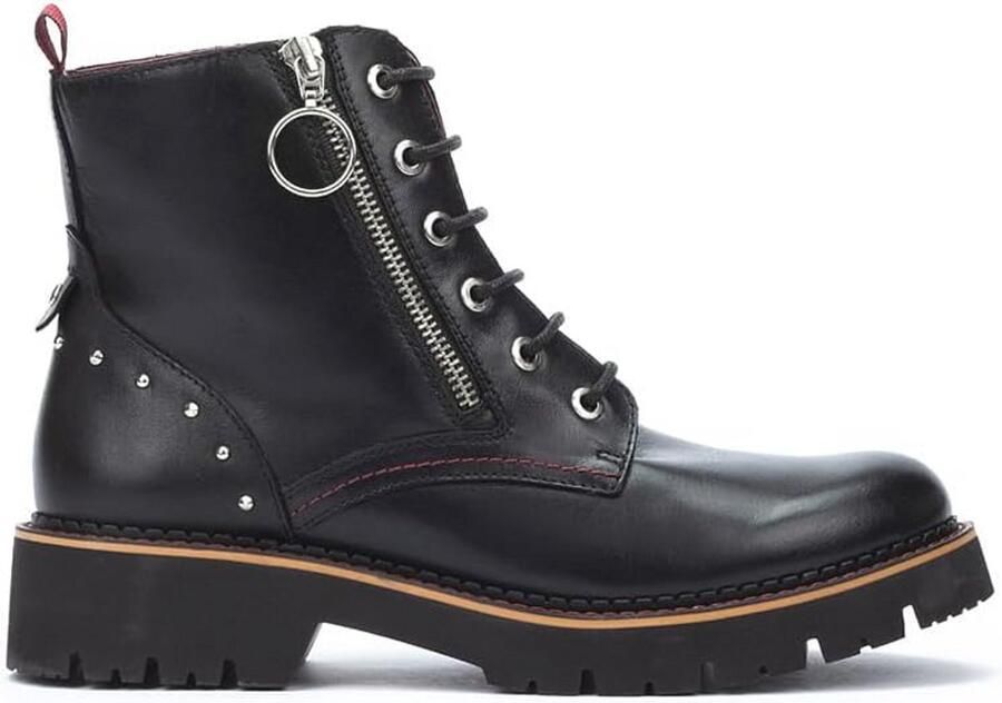 Leren Platte Enkellaarsjes voor Dames in Ivoorkleur