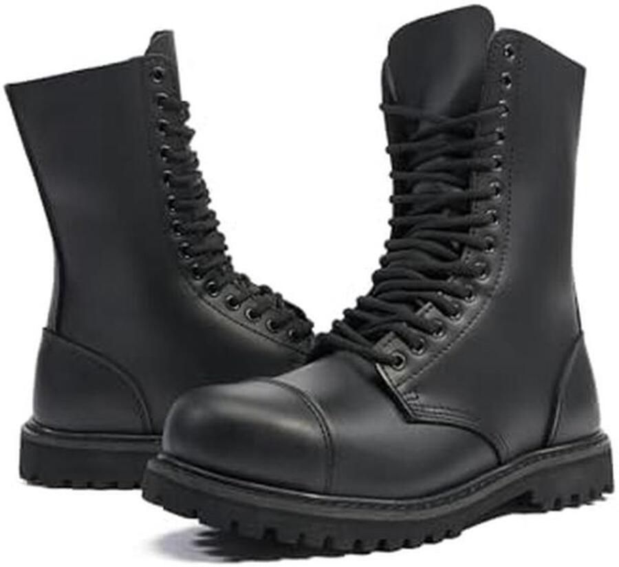 Leren Ranger Boten met Stalen Neus Ideaal voor Avonturiers