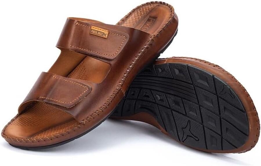 Leren Sandalen Zomer Schoenen Ontspannen Stappen Verstelbare Bandjes Bruin