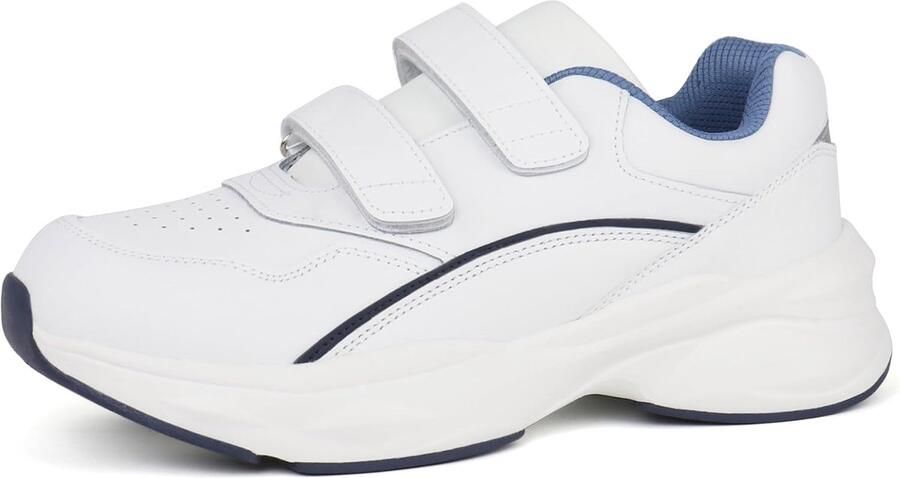 Leren schoenen voor dames diabetici wandelschoenen brede teen box sneakers
