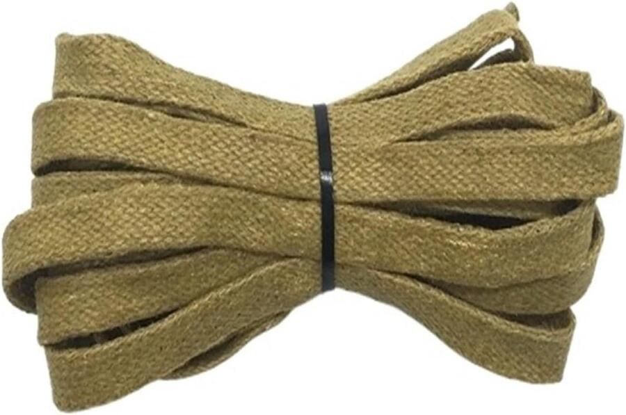 Leren Shoelaces Veters Casual Schoenen Waterdicht Gemaakt Khaki