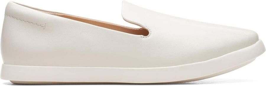Leren Slip-on Instappers voor Heren in Wit met Comfort Voetbed