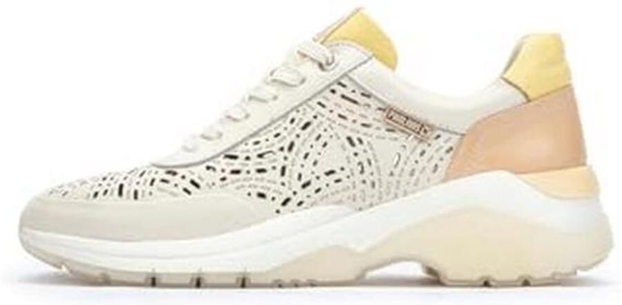 Leren Slippers met Die-cut Patroon Casual Comfort