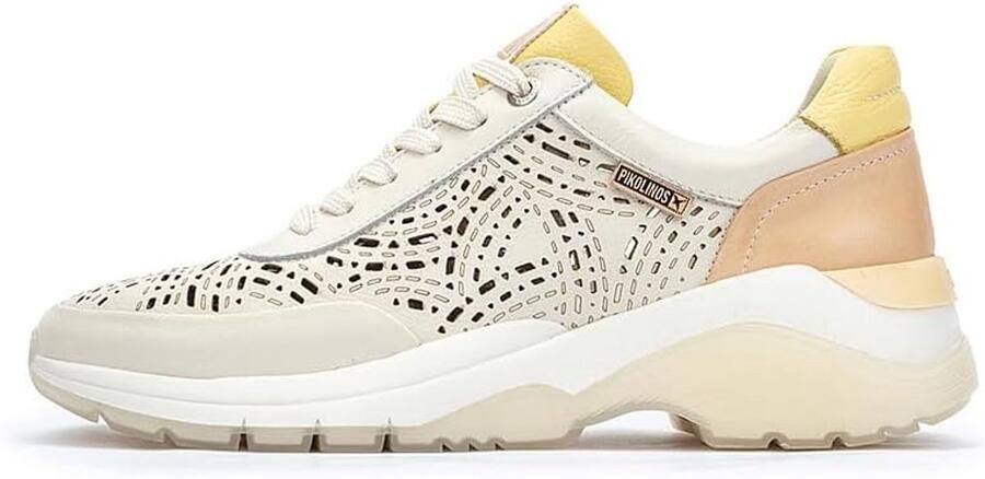 Leren Slippers met Die-cut Patroon Casual Comfort