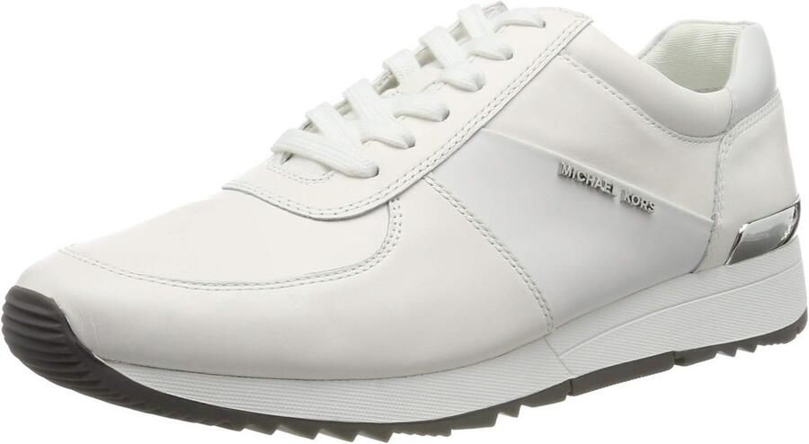 Dames sneakers sportief wit leer met logo detail