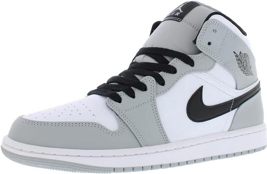 Leren Sneakers Hoog Model Grijs voor Heren