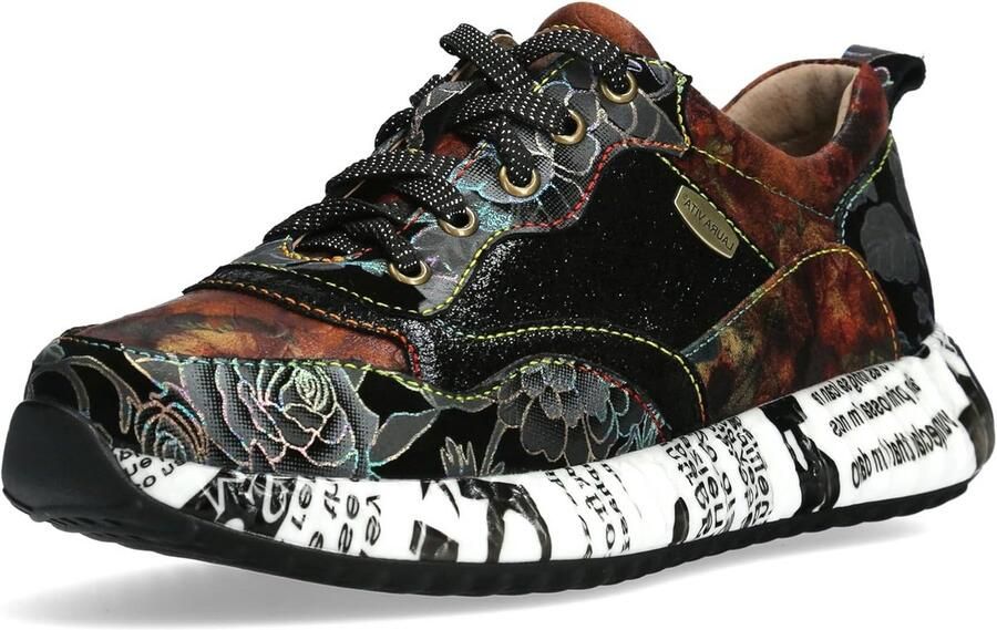 Leren Sneakers voor Dames Comfortabele Veterschoenen