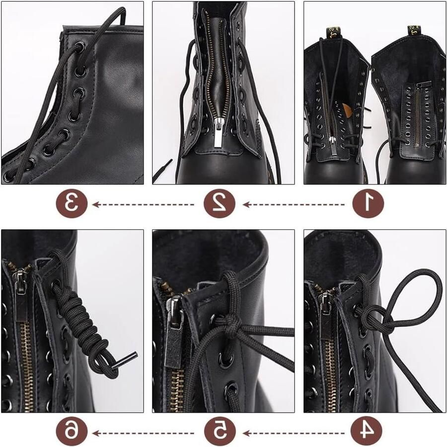 Leren veterschoen met ritsinzet zwart 16.5x6x Comfortabele platte zool trendy design en veelzijdig gebruik