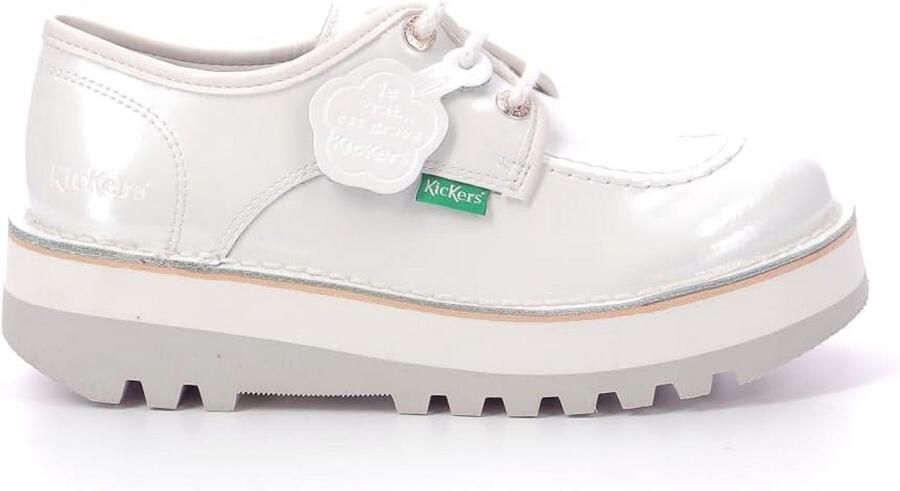 Leren Veterschoenen Dames Derby's met Blokhak