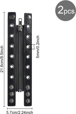 Leren veterschoenen met rits voor volwassenen zwart 6 gaten comfortabele en stijlvolle laarzen voor nen en 21.8 x