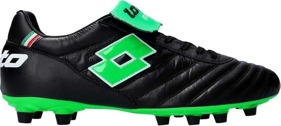 Leren Voetbalschoenen Voor Heren Zwart FG Optimale Balcontrole en Grip