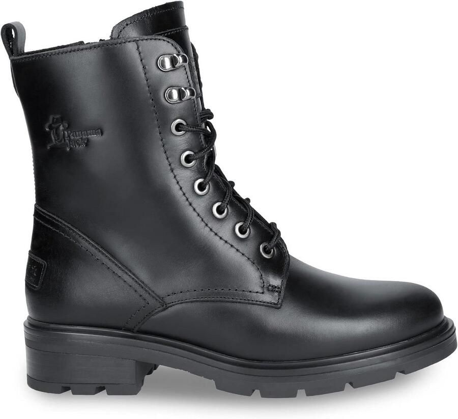 Leren Vrouwen Gevechtslaarzen met Ritssluiting en Uitneembaar Voetbed Korte Laarzen