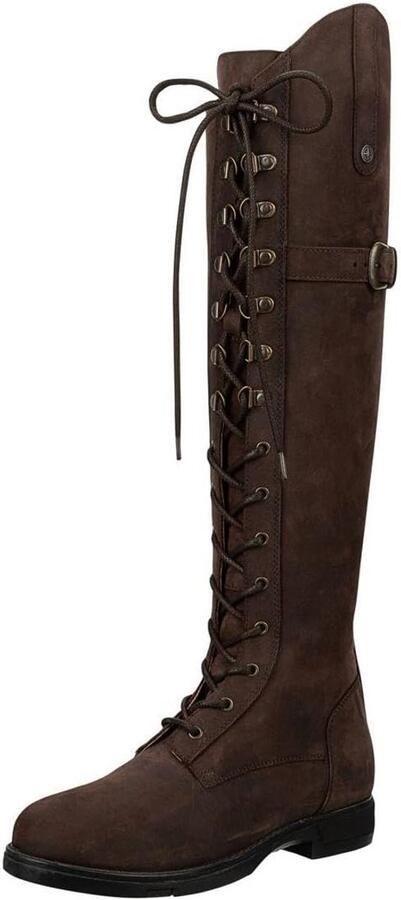 Leren Winter Rijlaarzen Waterafstotend Robuust Nubuck Voering Wandelen & Stal