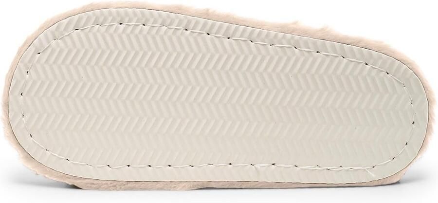 Leroy Pantoffels voor dames pluche open kant slipper warm voor de winter