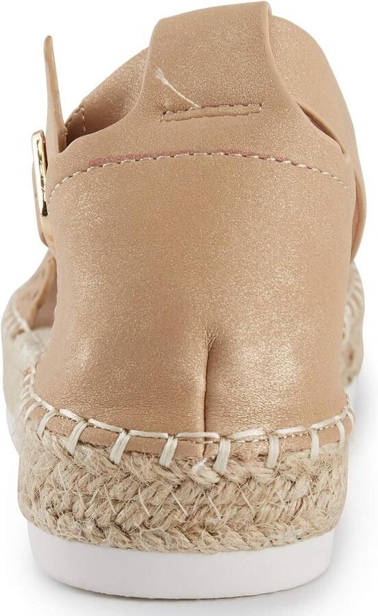 Leroy Vrouwen Gesloten Teen Gesp Riem Espadrilles Flat Sandalen voor dames Hole schoenen