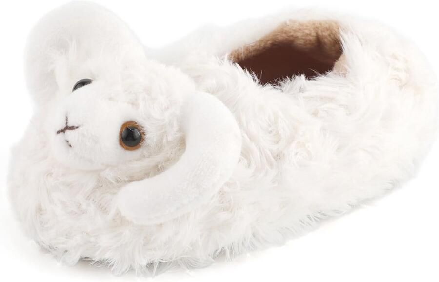 Leuke Cartoon Slippers voor Kinderen Warme Pluche Anti-Slip Huis Schoenen