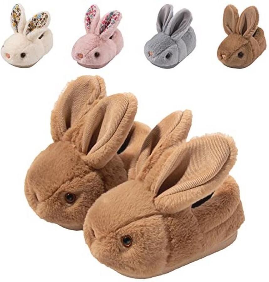 Leuke Konijn Pantoffels voor Peuters Zachte Warme Antislip Sloffen voor Kinderen