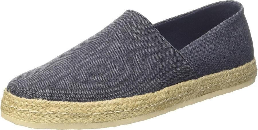 Lichtblauwe Heren Espadrilles van Canvas voor Zomer en Lente