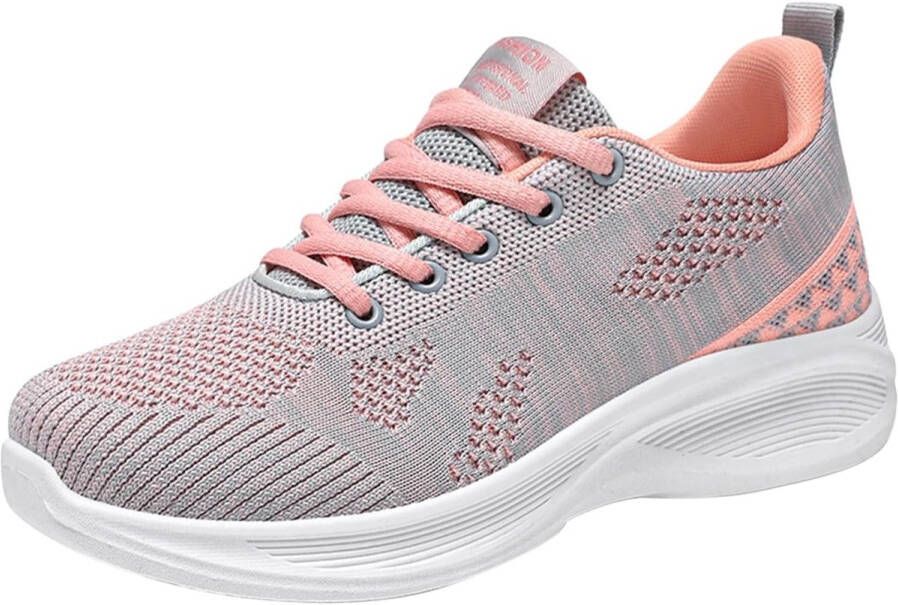 Lichte Ademend Dames Loopschoenen met Dikke Zolen Antislip Sportieve Sneakers voor Tous
