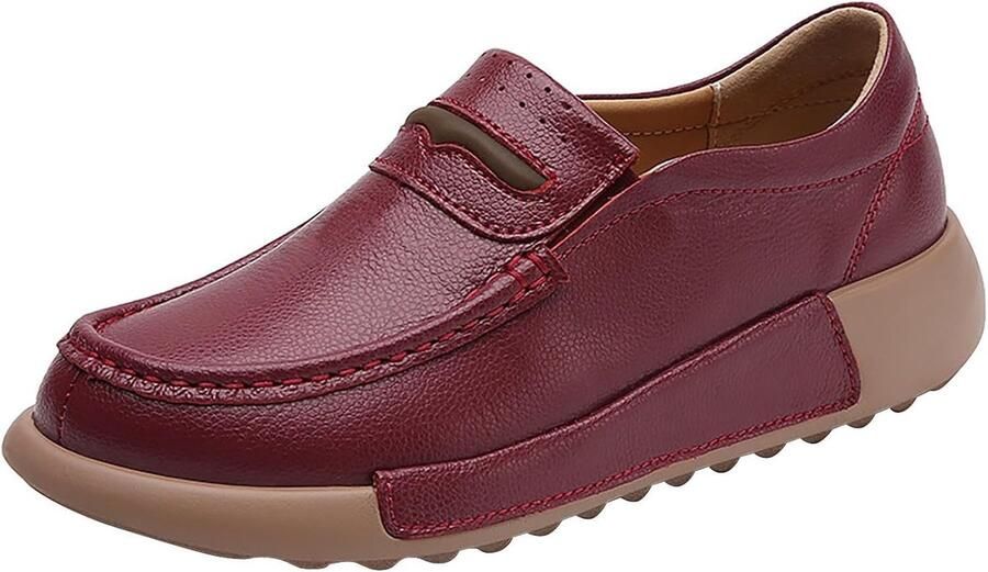 Lichte Ademende Plateau Sneakers Dames Comfortabele Slip-On Sportschoenen