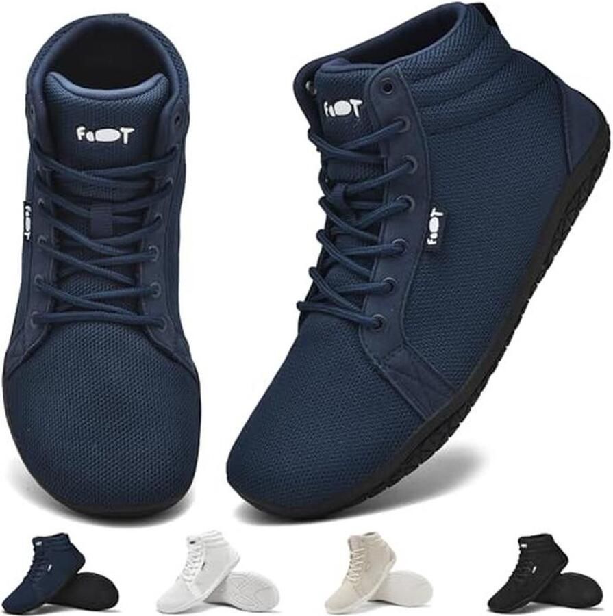 Lichte Barefoot Hi-Top Sneakers voor Vrouwen Ideaal voor Brede Voeten