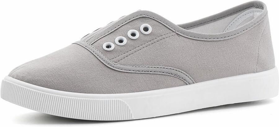 Lichte Canvas Sneakers voor Dames Comfortabel en Ademend Zonder Veters