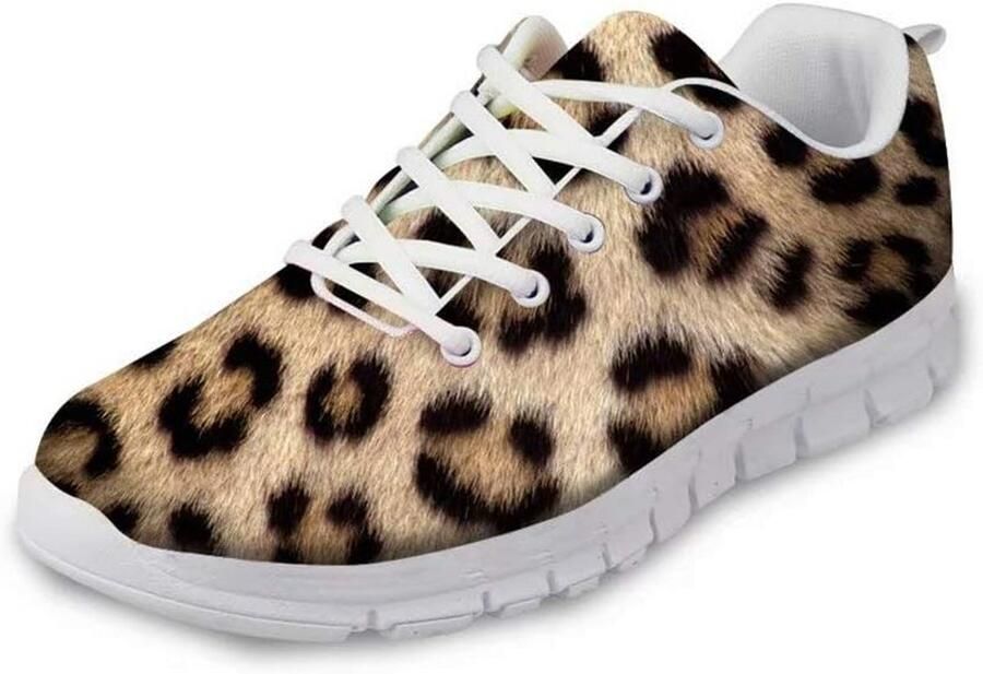 Lichte Casual Sneakers met Dierenprint voor en Ade de Sportieve Trainers