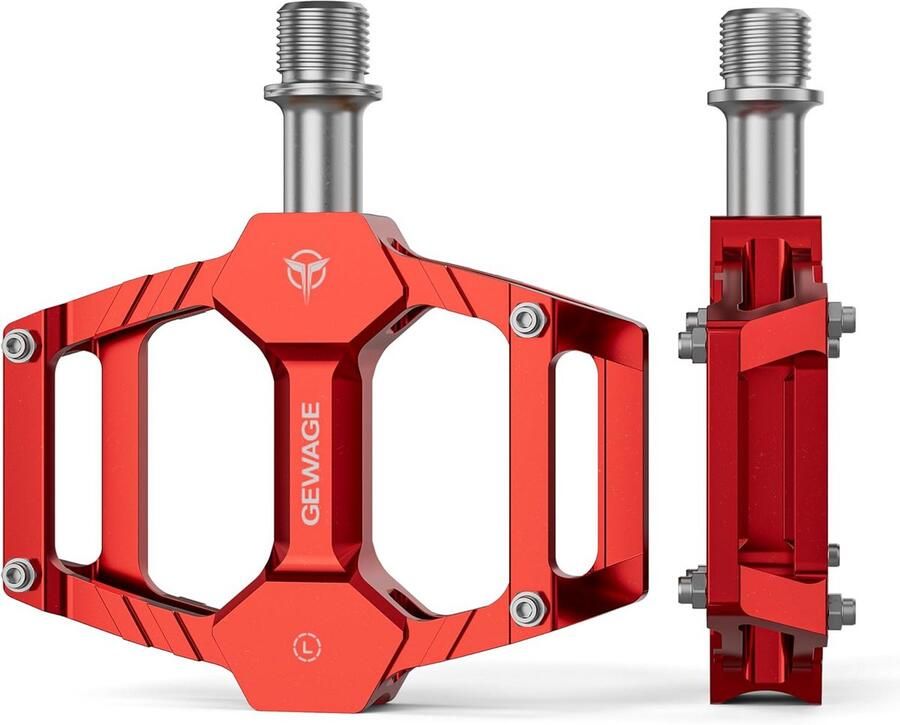 Lichte CNC Aluminium Fietspedalen met Antislip Spikes Geschikt voor MTB Racefiets en Trekking