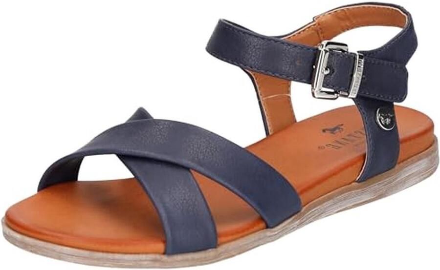 Lichte Dames Sandalen met Brede Kruisbanden en Verstelbare Gesp