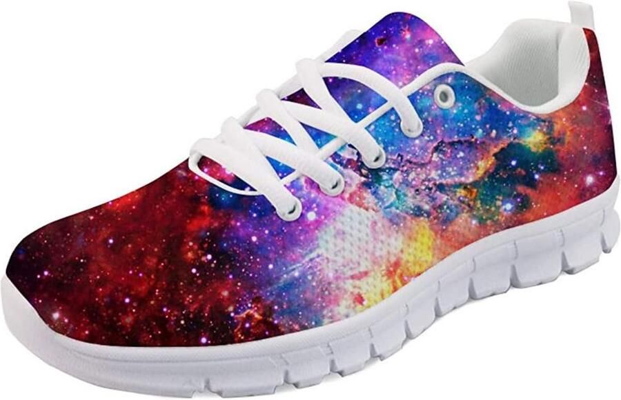 Lichte Dames Sneakers voor Wandelen en Sporten Ademend Mesh Bovenwerk