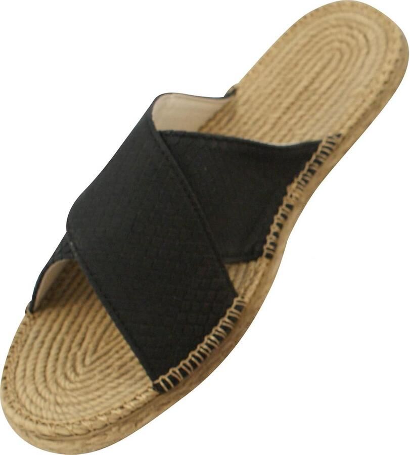 Lichte Damslippers met Bastlook voor Strand en Vakantie