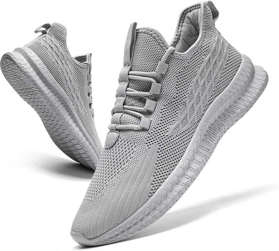 Heren Sportschoenen Lichtgewicht Ademend Sneakers Wandelen Fitness Hardlopen