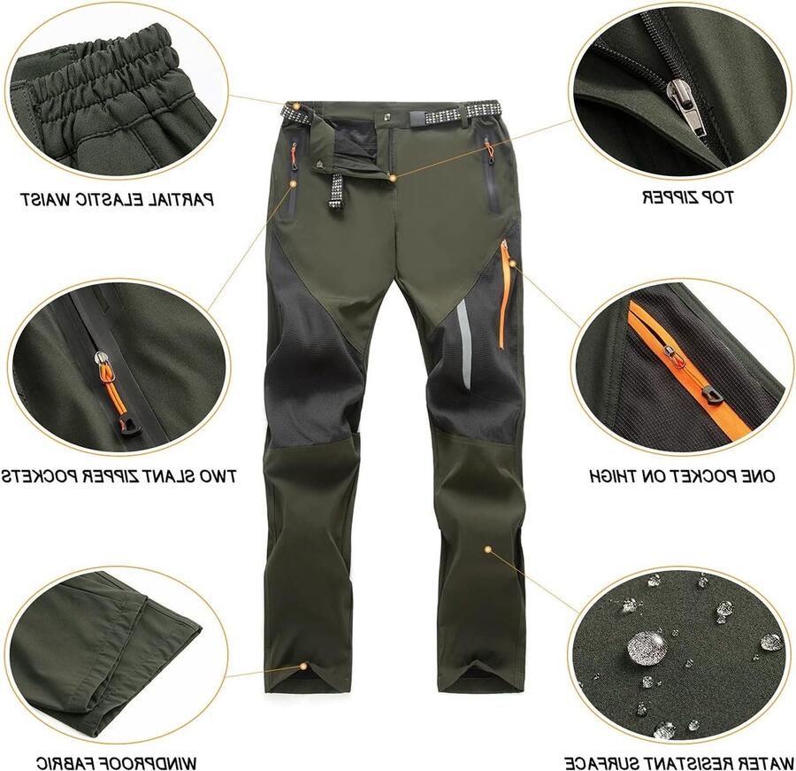 Lichte en Ademende Wandelschoenen voor Mannen met Sneldrogende Stof en Ritszakken voor Comfortabel Outdoor Gebruik