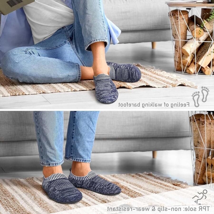Lichte en Comfortabele Huisslippers voor nen en met Antislip Rubberzool voor Binnen en Buiten Gebruik